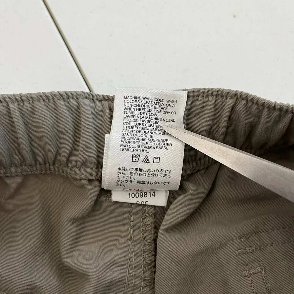 The North Face Cargo Pants Men's L Beige‎ Convertible Zip Hiking Outdoors